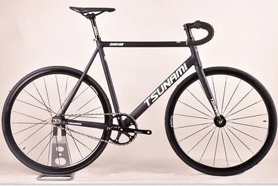 Fixie Fixed Gear Bike Tsunami Track Single Speed Racing Bicycle 700C SNM100 Aluminum Alloy Frame Cycling Parts Customizable