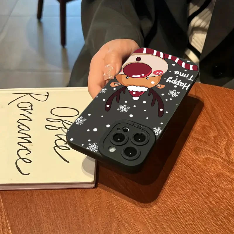 Santa Claus Elk Snowman Christmas Case For Xiaomi Redmi Note 14 13 12 Pro Plus 5G 12S 11S 11 10 Redmi 14C 13C 12C 13 12 4G Cover