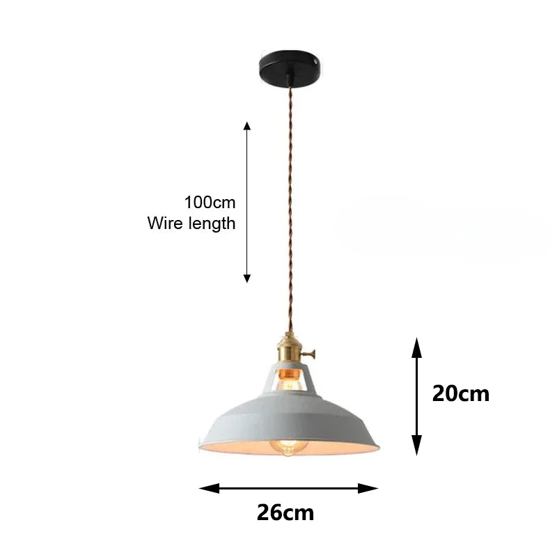Colorful Vintage Industrial Pendant Light