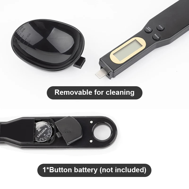500g/0.1g Weight Measuring Spoon Portable LCD Digital Kitchen Scale Electronic Food Measuring Spoon Scale Kitchen Tool for Food