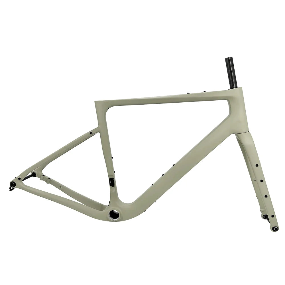 Carbon Gravel Frame G40 160/180 Flat Mount Disc Brake 700C*50C Threaded T47 Hidden Cable Gravel Bicycle Frameset Road Bike Frame