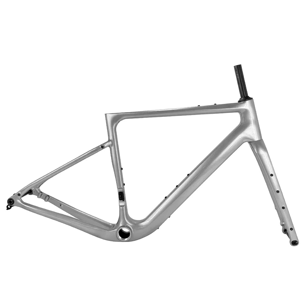 Carbon Gravel Frame G40 160/180 Flat Mount Disc Brake 700C*50C Threaded T47 Hidden Cable Gravel Bicycle Frameset Road Bike Frame