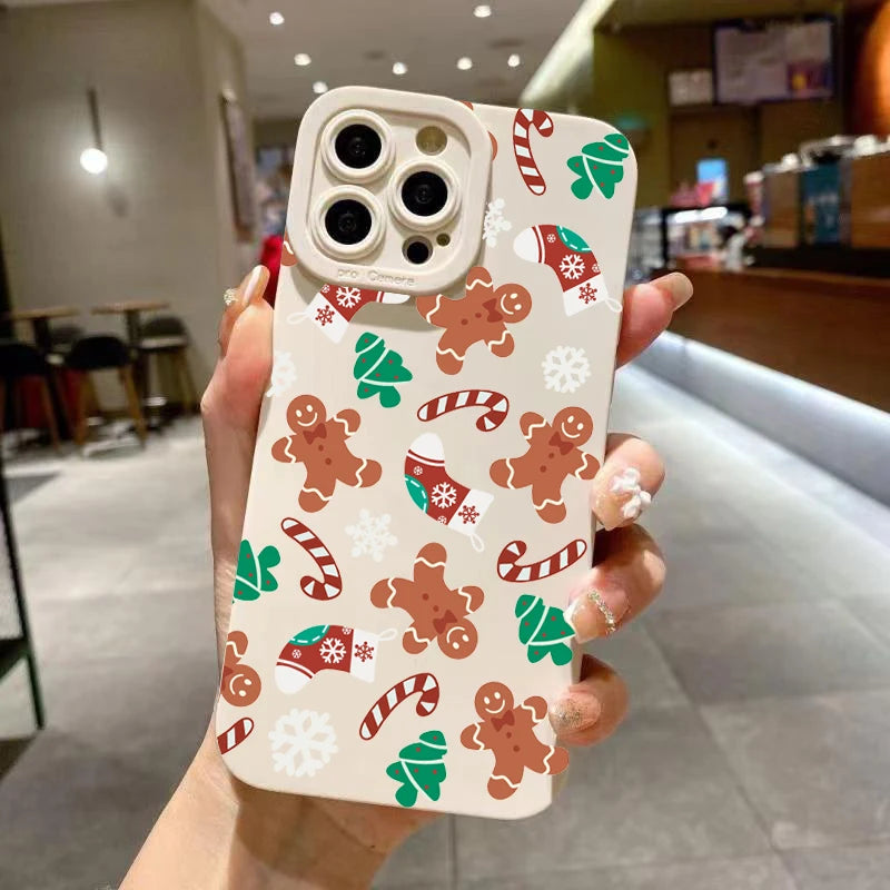Santa Claus Elk Snowman Christmas Case For Xiaomi Redmi Note 14 13 12 Pro Plus 5G 12S 11S 11 10 Redmi 14C 13C 12C 13 12 4G Cover