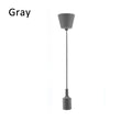 Pendant Lights Modern Simple Single Head Silica Gel Pendant Lamps AC90-260V E27 Holder 100cm Cord 13 Colors