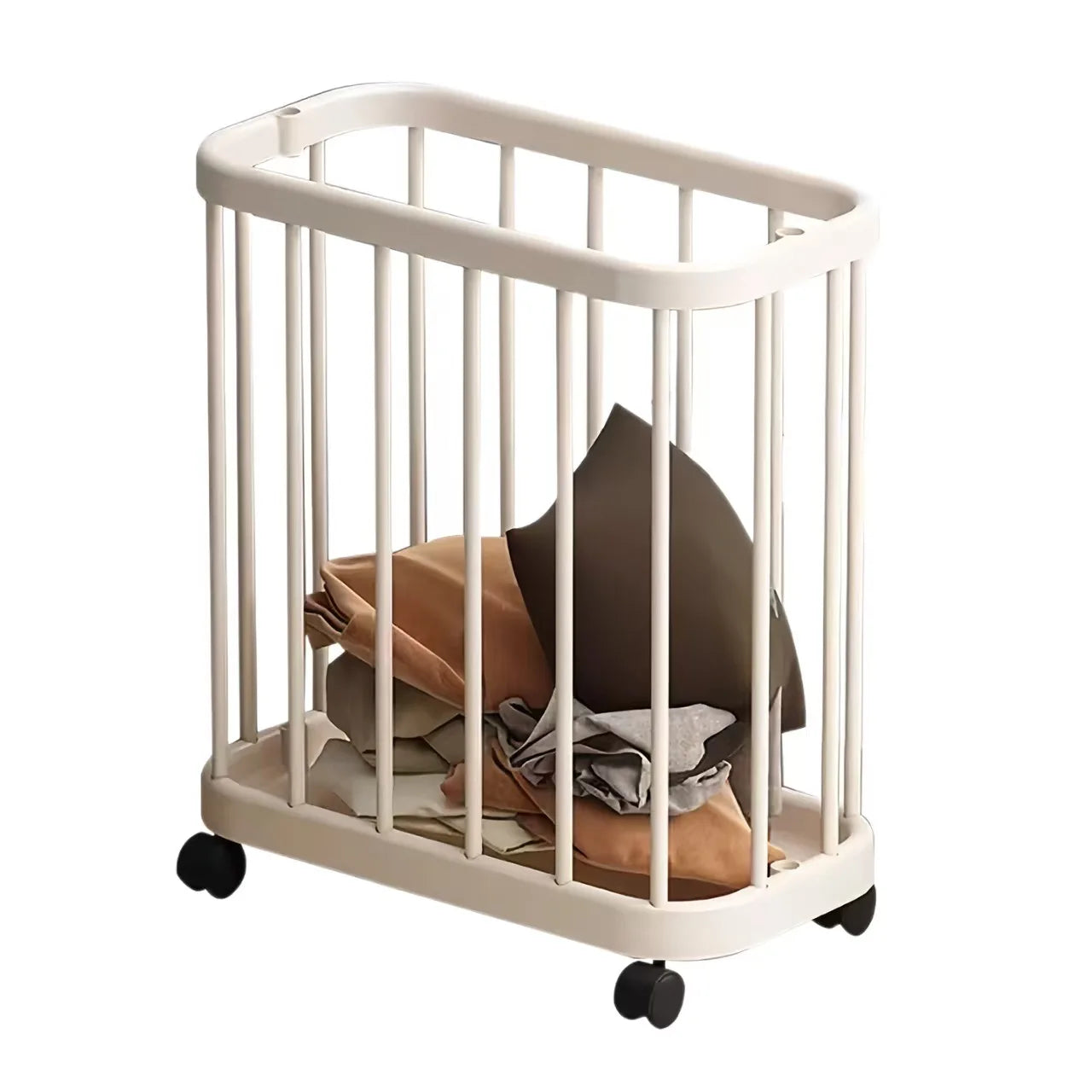 Home Portable Yoga Mat, Fitness Equipment Storage Basket, Snacks and Toys Storage Cart, Large Capacity Storage Clothes Rack