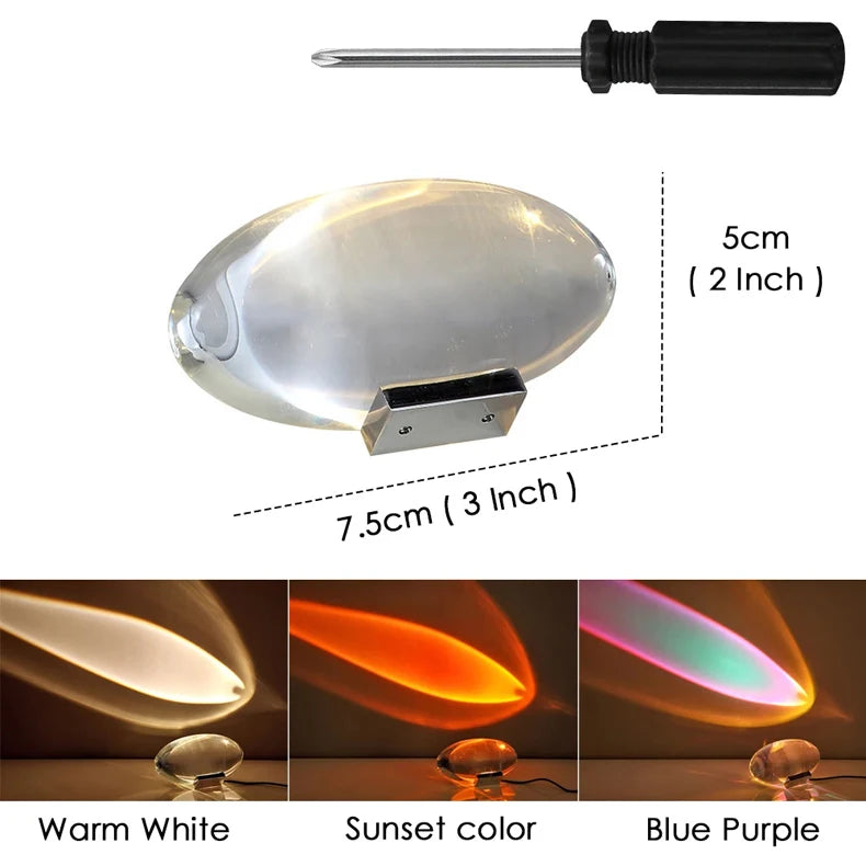 Rechargeable Crystal LED Table Lamp