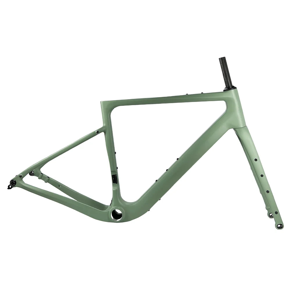 Carbon Gravel Frame G40 160/180 Flat Mount Disc Brake 700C*50C Threaded T47 Hidden Cable Gravel Bicycle Frameset Road Bike Frame