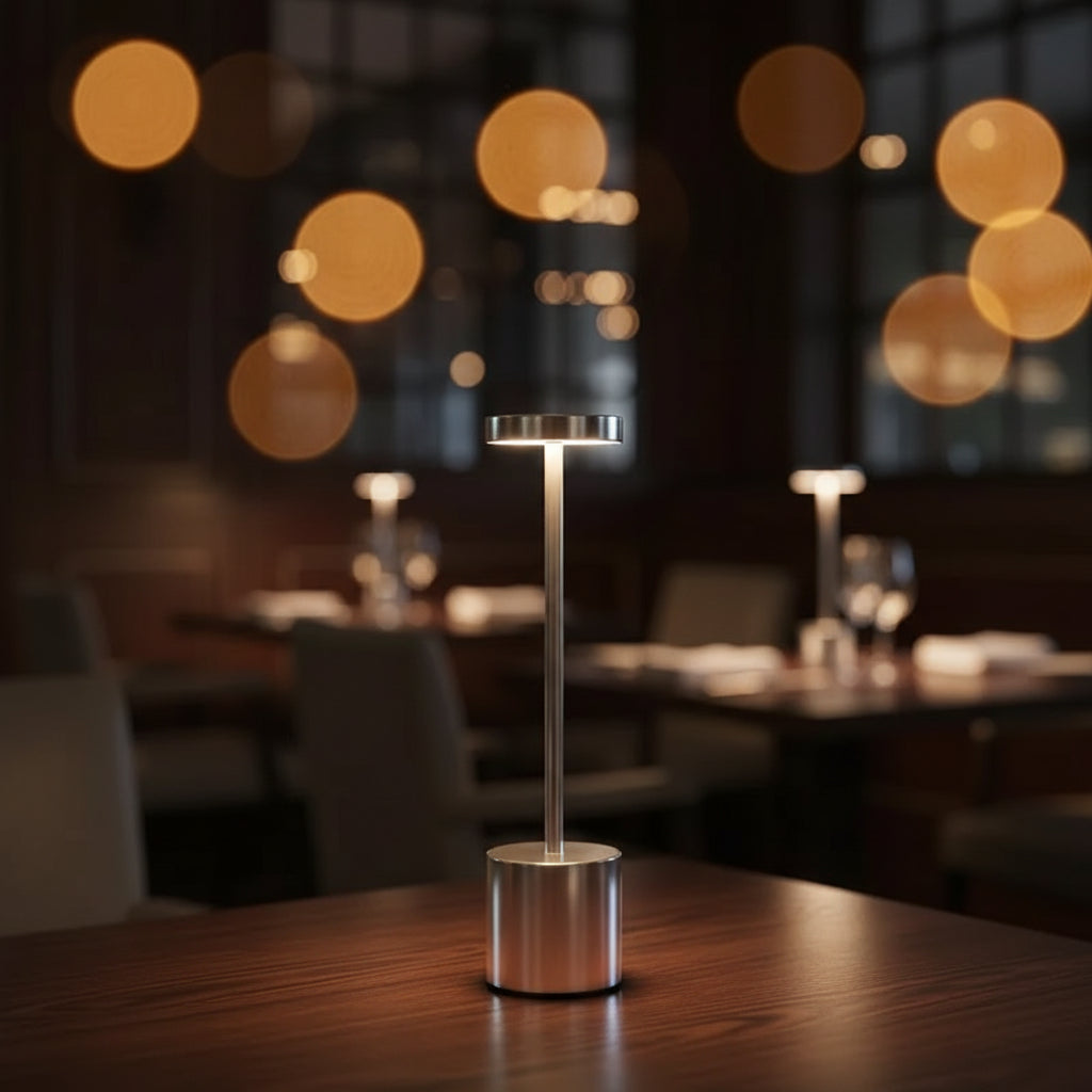 Modern Touch-Control Table Lamp – Stepless Dimmable LED Light