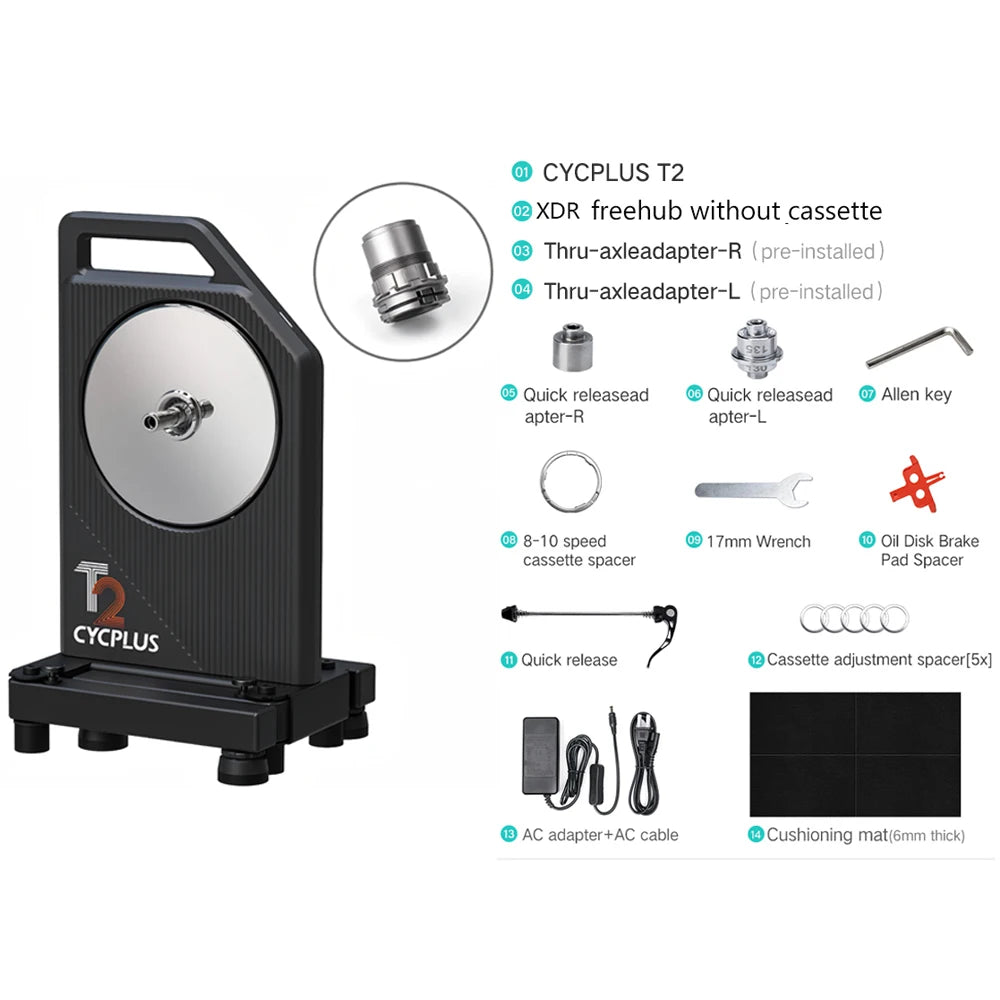 CYCPLUS T2 Home Bike Trainer Direct Drive Exercise Cycling Training Bicycle Roller ANT+ BLE 5.0 Power Meter