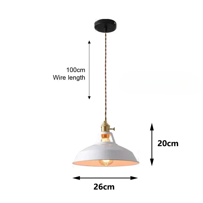 Colorful Vintage Industrial Pendant Light