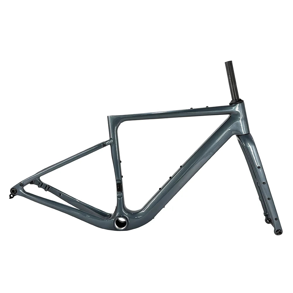 Carbon Gravel Frame G40 160/180 Flat Mount Disc Brake 700C*50C Threaded T47 Hidden Cable Gravel Bicycle Frameset Road Bike Frame