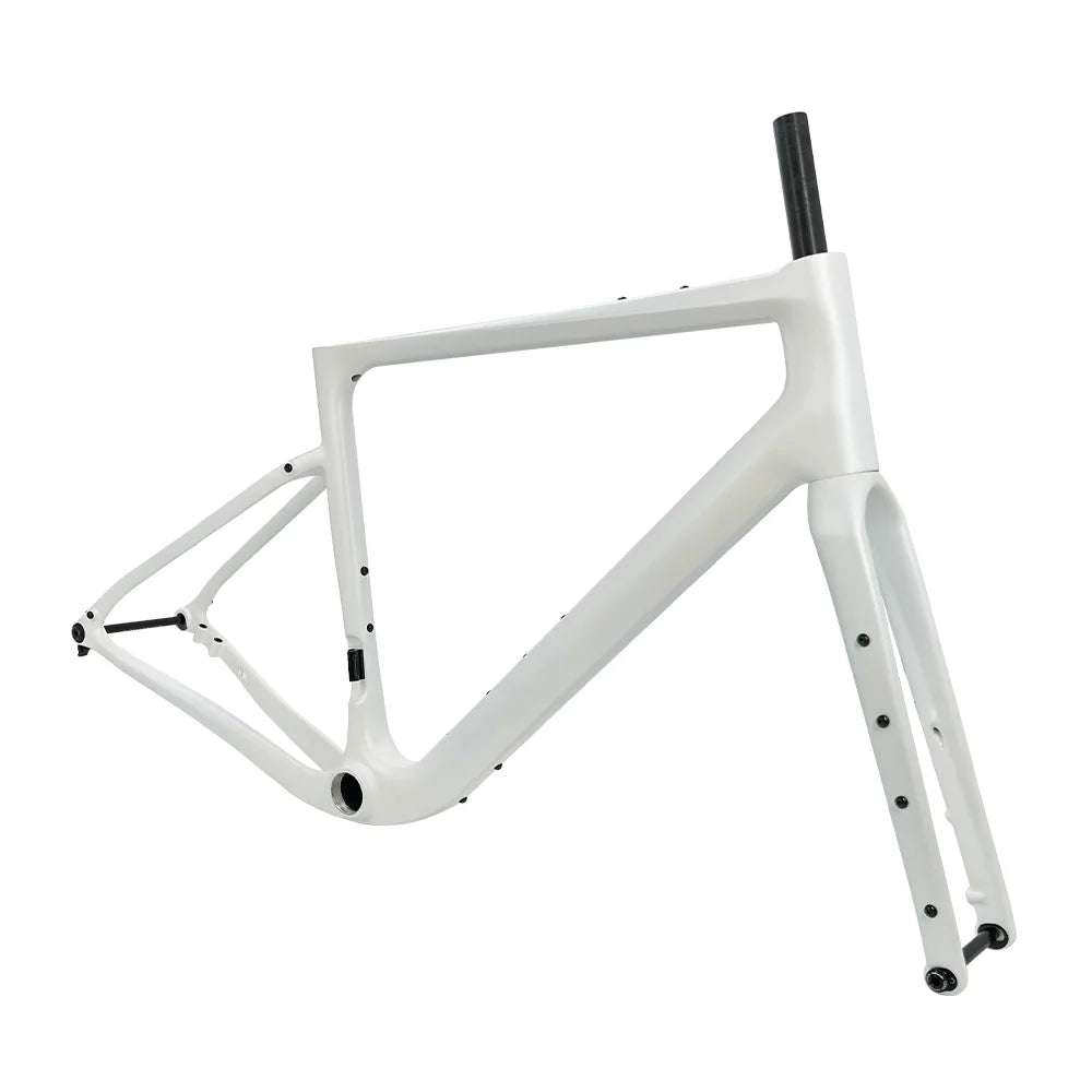 Carbon Gravel Frame G40 160/180 Flat Mount Disc Brake 700C*50C Threaded T47 Hidden Cable Gravel Bicycle Frameset Road Bike Frame