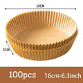 50Pcs Air Fryer Disposable Paper Non-Stick Airfryer Baking Papers Round Air-Fryer Paper Liners Paper Kitchen Accessories