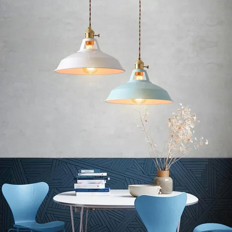 Colorful Vintage Industrial Pendant Light