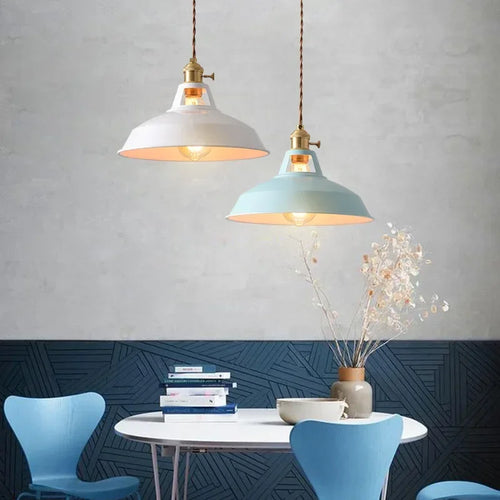 Colorful Vintage Industrial Pendant Light