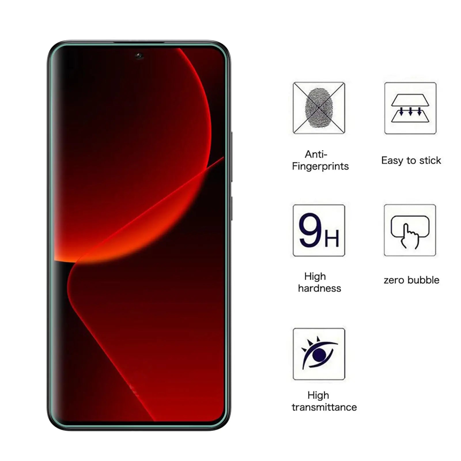 For Xiaomi 13T Tempered Glass Screen Protector Crystal Mica 9H Protective HD Clear Transparent Anti Scratch