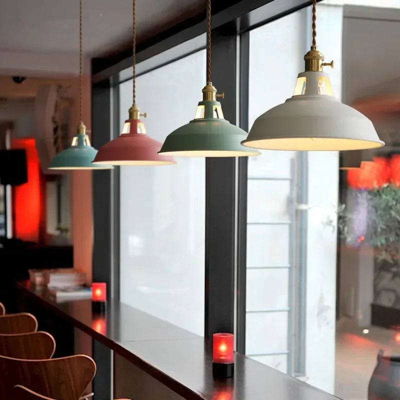 Colorful Vintage Industrial Pendant Light