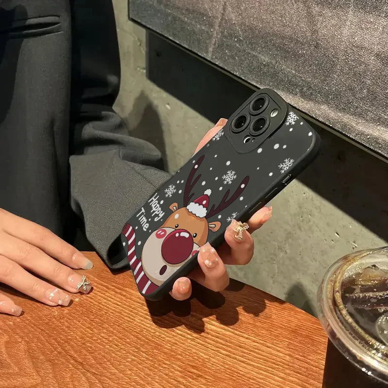 Santa Claus Elk Snowman Christmas Case For Xiaomi Redmi Note 14 13 12 Pro Plus 5G 12S 11S 11 10 Redmi 14C 13C 12C 13 12 4G Cover