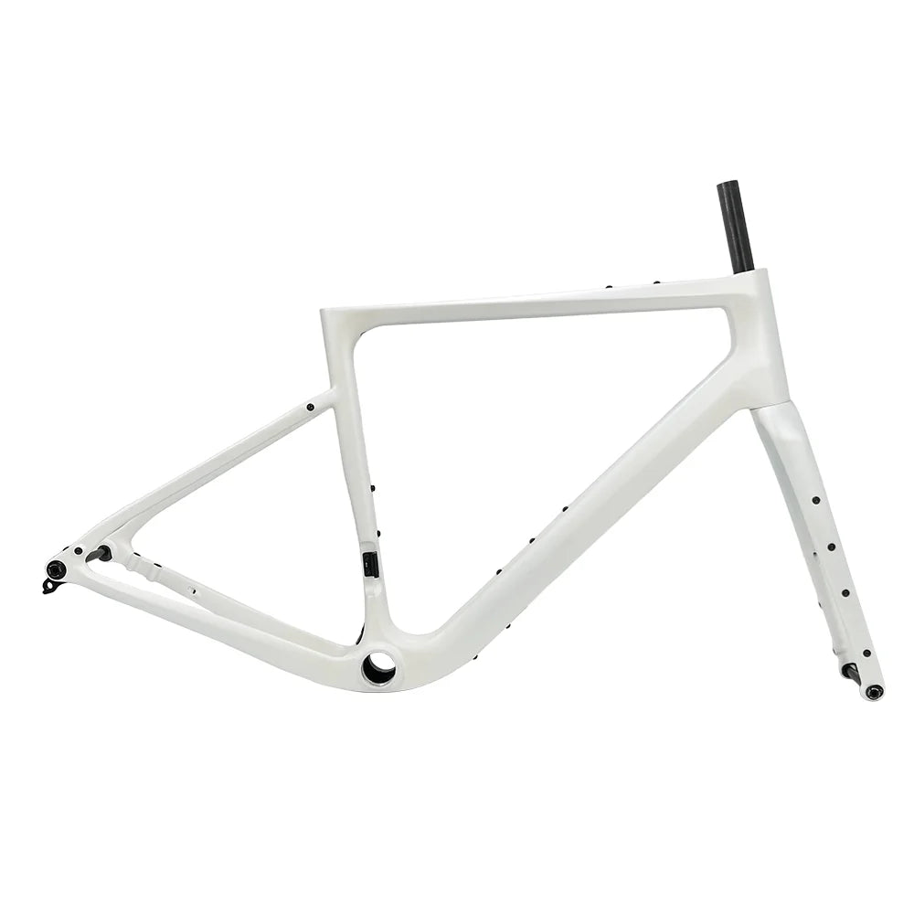Carbon Gravel Frame G40 160/180 Flat Mount Disc Brake 700C*50C Threaded T47 Hidden Cable Gravel Bicycle Frameset Road Bike Frame