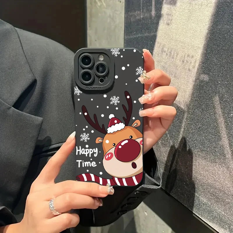 Santa Claus Elk Snowman Christmas Case For Xiaomi Redmi Note 14 13 12 Pro Plus 5G 12S 11S 11 10 Redmi 14C 13C 12C 13 12 4G Cover