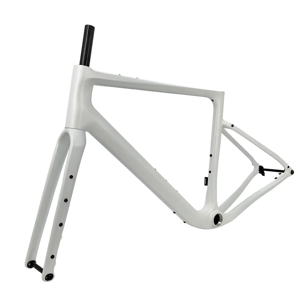Carbon Gravel Frame G40 160/180 Flat Mount Disc Brake 700C*50C Threaded T47 Hidden Cable Gravel Bicycle Frameset Road Bike Frame