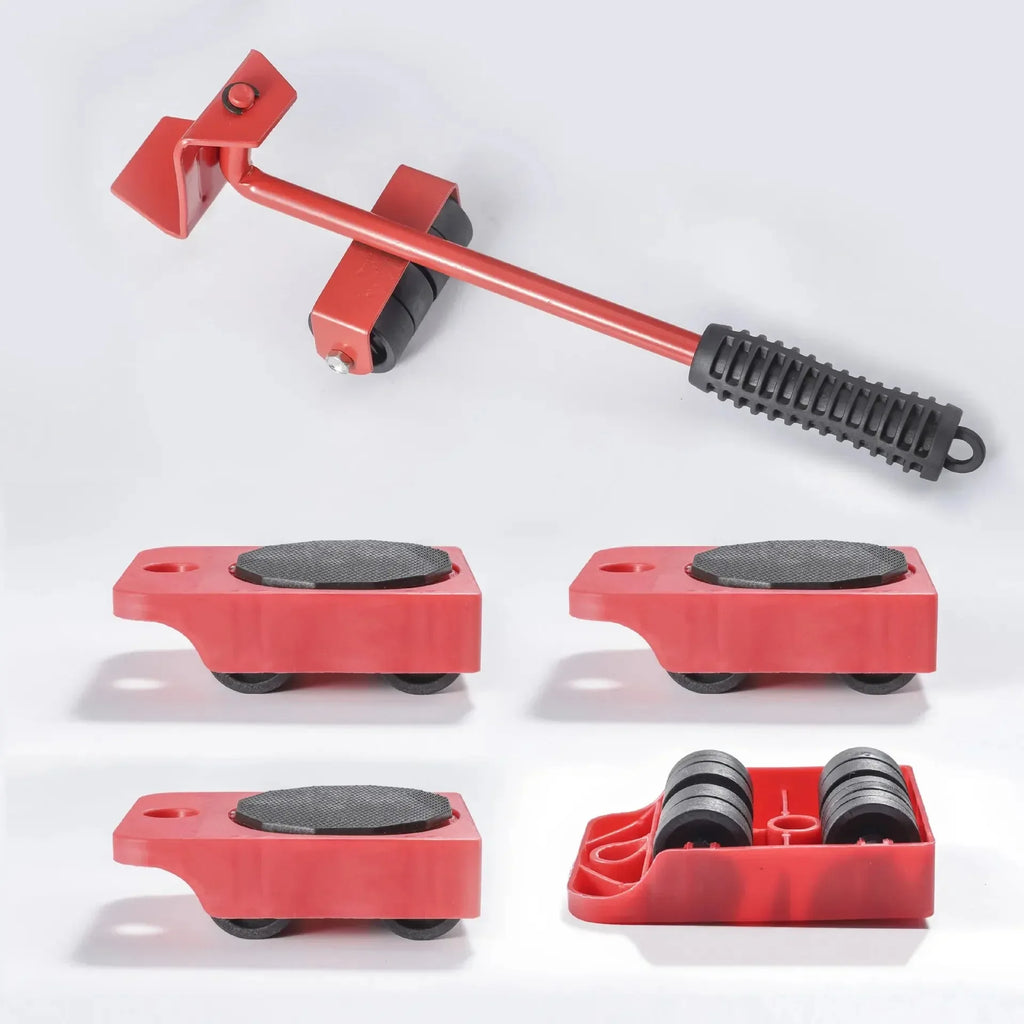 Multipurpose Furniture Mover Set – 2/4/5pcs Heavy Duty Rollers For Effortless Moving & Lifting