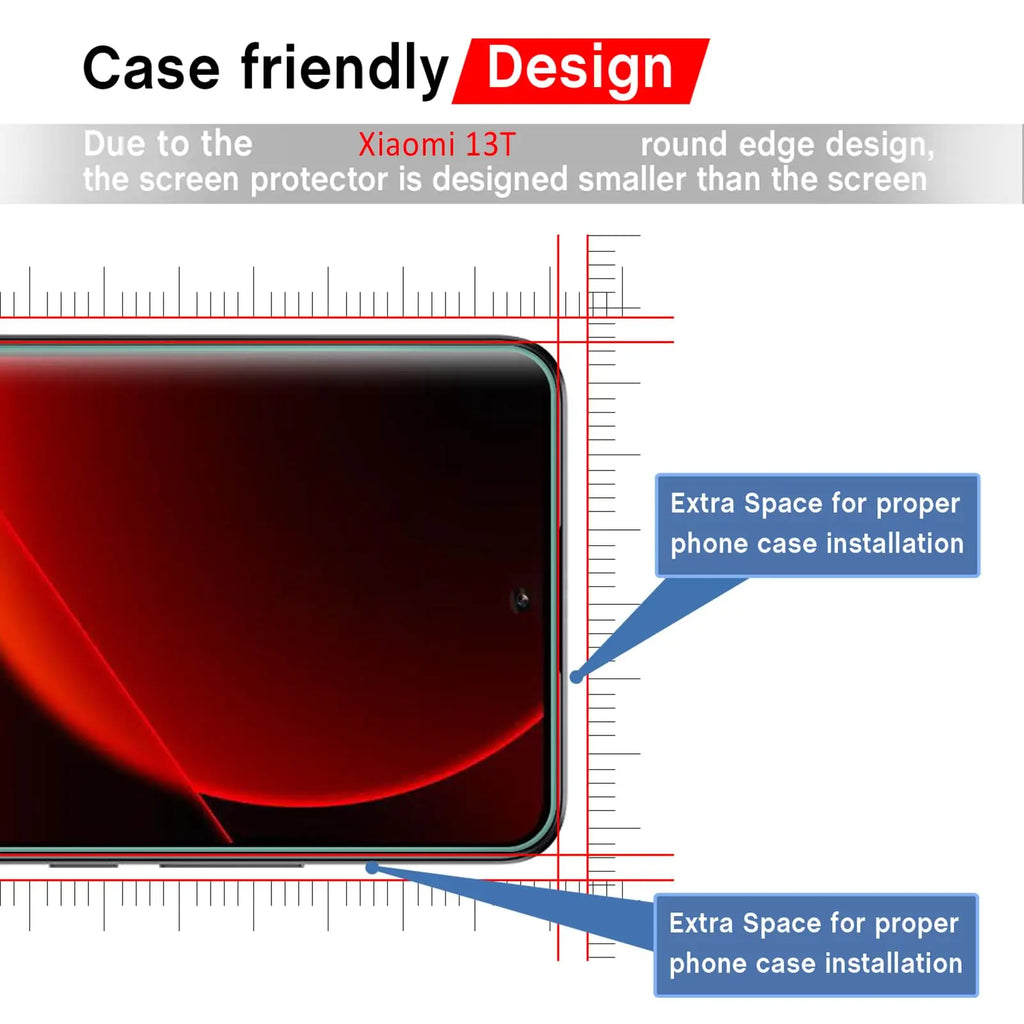 For Xiaomi 13T Tempered Glass Screen Protector Crystal Mica 9H Protective HD Clear Transparent Anti Scratch