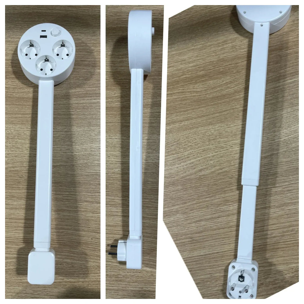 Electrical Outlet Extender - Power Socket Extender In Three Specification Rotatable, Folding and Portable