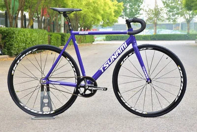 Fixie Fixed Gear Bike Tsunami Track Single Speed Racing Bicycle 700C SNM100 Aluminum Alloy Frame Cycling Parts Customizable