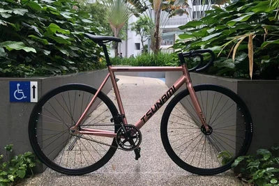 Fixie Fixed Gear Bike Tsunami Track Single Speed Racing Bicycle 700C SNM100 Aluminum Alloy Frame Cycling Parts Customizable