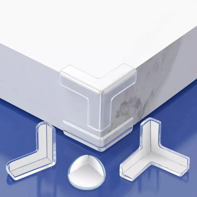 4/8/10/12Pcs Baby Safety Silicone Protector Table Corner Edge Protection Cover Transparent Anti Collision Soft Guard Home Tool
