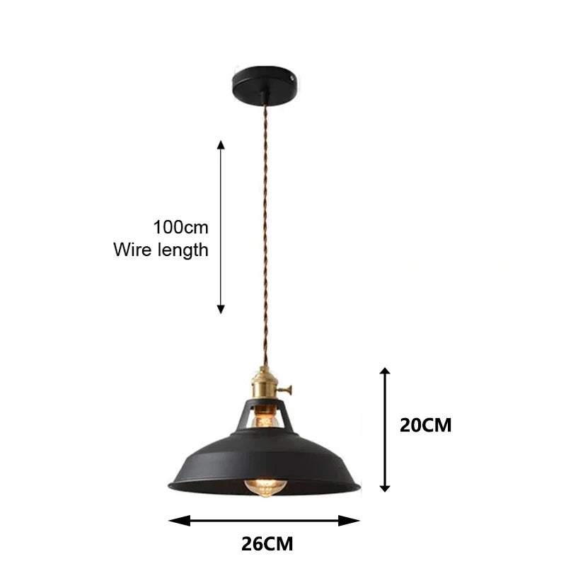 Colorful Vintage Industrial Pendant Light