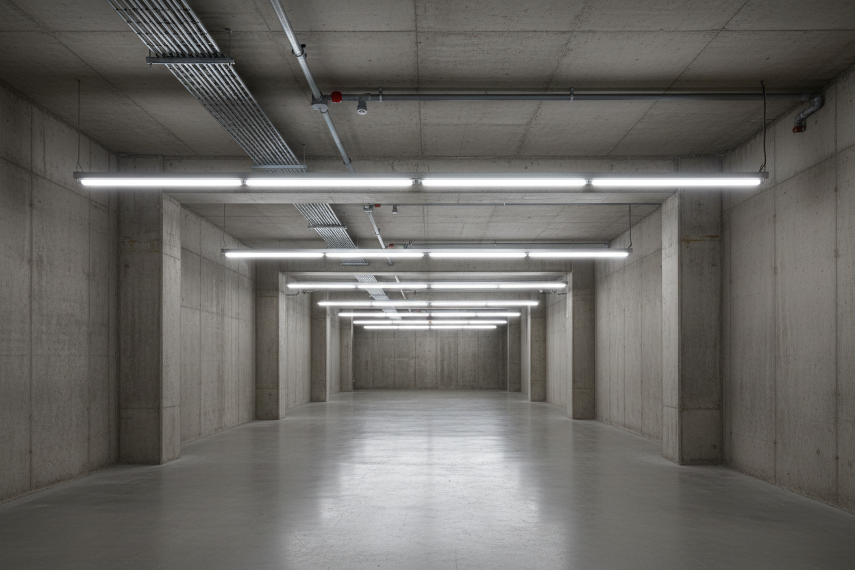 Industrial lighting interior